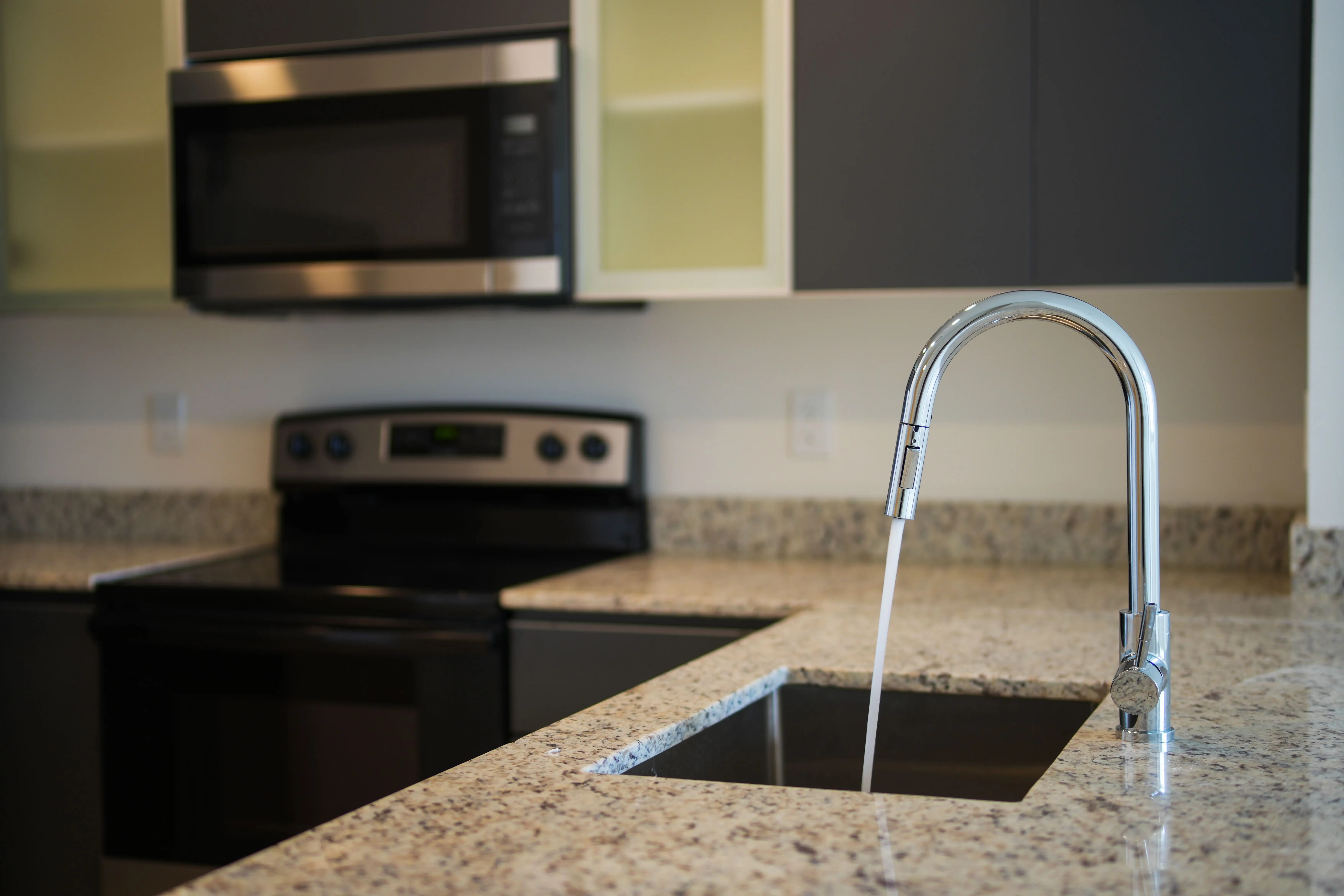 Water testing at the kitchen tap